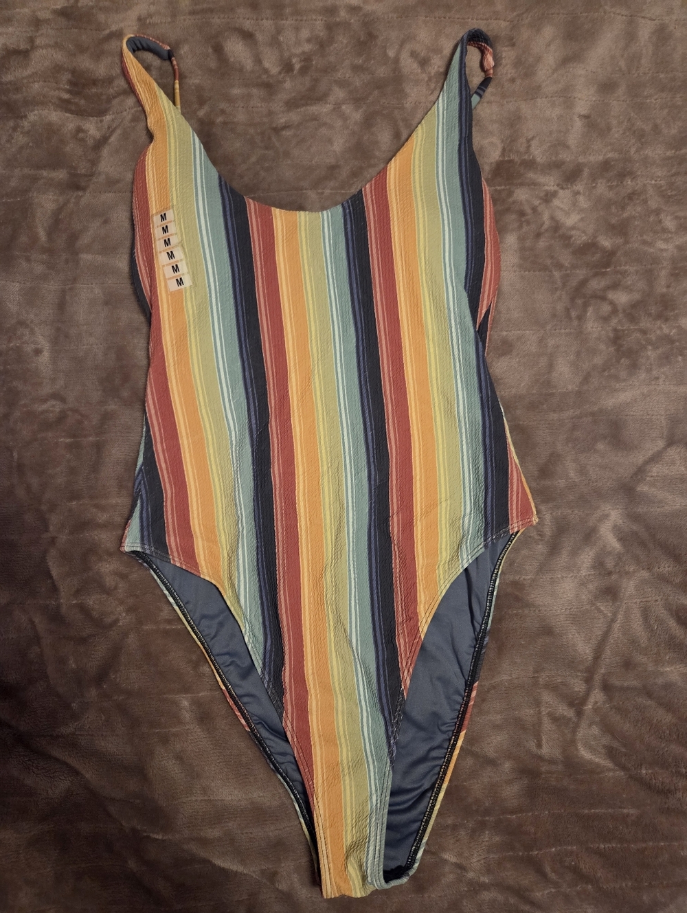 O'Neill Vertical Striped Multicolor One-Piece Swimsuit